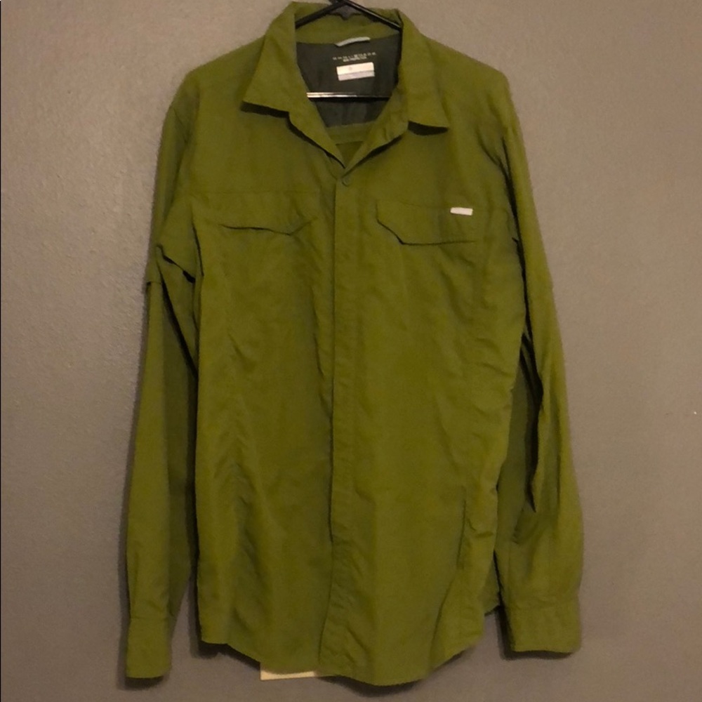Men’s columbia long sleeve sun protectant shirt